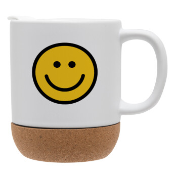 Smile classic, Ceramic coffee mug Cork (MAT), 330ml