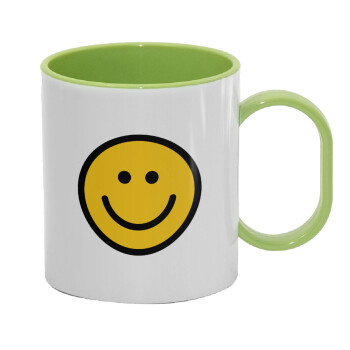 Smile classic, Κούπα (πλαστική) (BPA-FREE) Polymer Πράσινη για παιδιά, 330ml