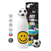 Soccer Metal mug thermos, double wall, 550ml