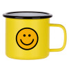 Metallic enamel MATT Yellow cup 360ml