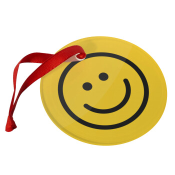 Smile classic, Christmas ornament glass 9cm