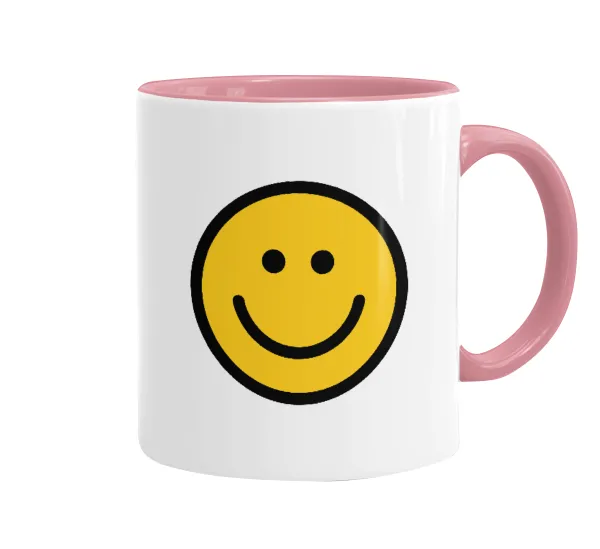 Smile classic — Mug colored pink, ceramic, 330ml