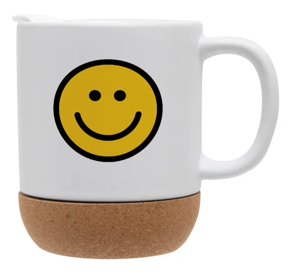 Smile classic — Ceramic coffee mug Cork (MAT), 330ml