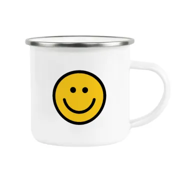 Smile classic, Κούπα Μεταλλική εμαγιέ λευκη 360ml