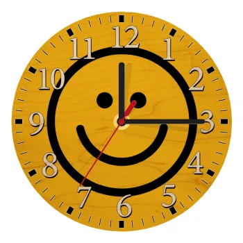 Smile classic, Ρολόι τοίχου ξύλινο plywood (20cm)