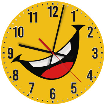 Φατσούλα γελάω!!!, Ρολόι τοίχου ξύλινο (30cm)