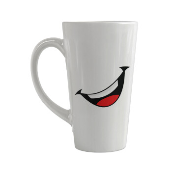 Φατσούλα γελάω!!!, Κούπα κωνική Latte Μεγάλη, κεραμική, 450ml