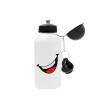 Metal water bottle, White, aluminum 500ml