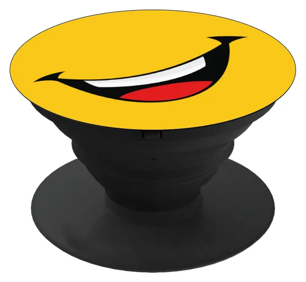Φατσούλα γελάω!!! — Phone Holders Stand  Black Hand-held Mobile Phone Holder