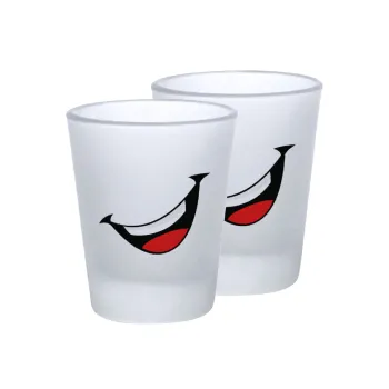 Φατσούλα γελάω!!!, Σφηνοπότηρα γυάλινα 45ml του πάγου (2 τεμάχια)