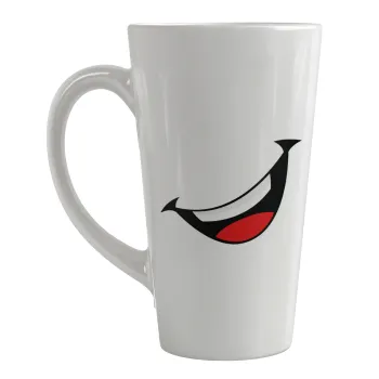 Φατσούλα γελάω!!!, Κούπα κωνική Latte Μεγάλη, κεραμική, 450ml