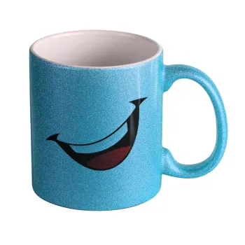 Φατσούλα γελάω!!!, Κούπα Σιέλ Glitter που γυαλίζει, κεραμική, 330ml