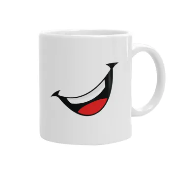 Φατσούλα γελάω!!!, Ceramic coffee mug, 330ml