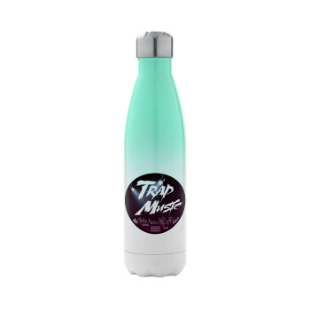 Trap music, Metal mug thermos Green/White (Stainless steel), double wall, 500ml