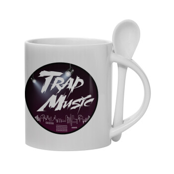 Trap music, Κούπα, κεραμική με κουταλάκι, 330ml (1 τεμάχιο)