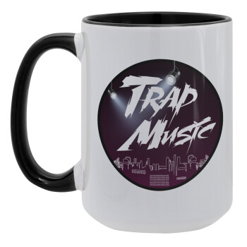 Trap music, Κούπα Mega 15oz, κεραμική Μαύρη, 450ml