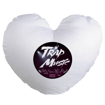 Trap music, Μαξιλάρι καναπέ καρδιά 40x40cm περιέχεται το  γέμισμα