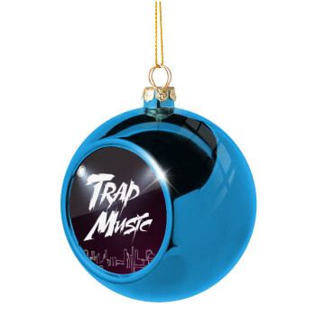Trap music, Χριστουγεννιάτικη μπάλα δένδρου Μπλε 8cm