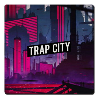 Trap city, Τετράγωνο μαγνητάκι ξύλινο 6x6cm