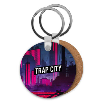Trap city, Μπρελόκ Ξύλινο στρογγυλό MDF Φ5cm