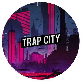 Trap city, Mousepad Στρογγυλό 20cm