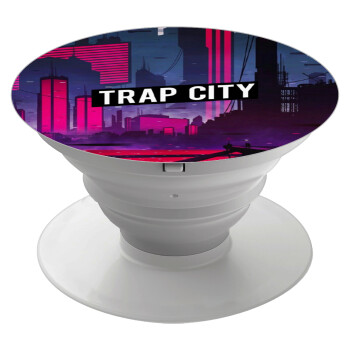 Trap city, Phone Holders Stand  White Hand-held Mobile Phone Holder