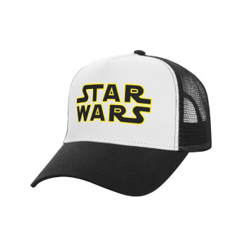 Star Wars, Καπέλο Ενηλίκων Structured Trucker, με Δίχτυ, ΛΕΥΚΟ/ΜΑΥΡΟ (100% ΒΑΜΒΑΚΕΡΟ, ΕΝΗΛΙΚΩΝ, UNISEX, ONE SIZE)