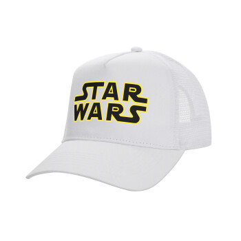 Star Wars, Καπέλο Ενηλίκων Structured Trucker, με Δίχτυ, ΛΕΥΚΟ (100% ΒΑΜΒΑΚΕΡΟ, ΕΝΗΛΙΚΩΝ, UNISEX, ONE SIZE)