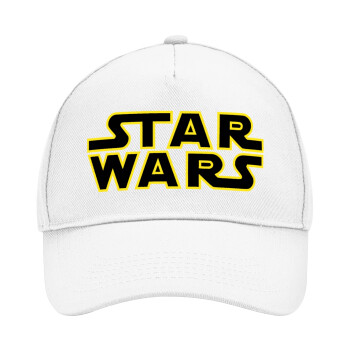 Star Wars, Καπέλο Ενηλίκων Baseball, Drill, Λευκό (100% ΒΑΜΒΑΚΕΡΟ, ΕΝΗΛΙΚΩΝ, UNISEX, ONE SIZE)
