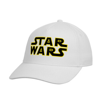Star Wars, Καπέλο παιδικό Baseball, 100% Βαμβακερό, Λευκό