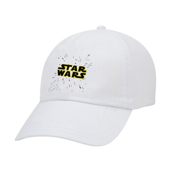 Star Wars, Καπέλο Ενηλίκων Baseball Λευκό 5-φύλλο (POLYESTER, ΕΝΗΛΙΚΩΝ, UNISEX, ONE SIZE)