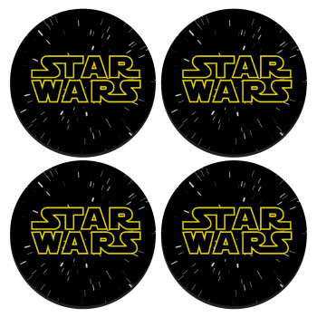 Star Wars, ΣΕΤ 4 Σουβέρ ξύλινα στρογγυλά (9cm)