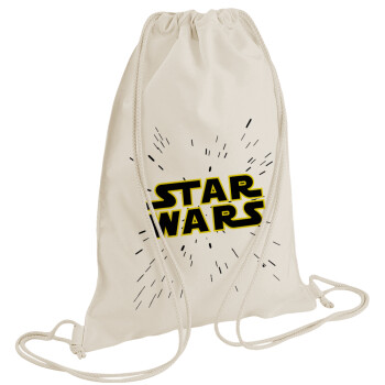 Star Wars, Τσάντα πλάτης πουγκί GYMBAG natural (28x40cm)