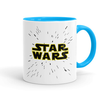 Star Wars, Κούπα χρωματιστή γαλάζια, κεραμική, 330ml