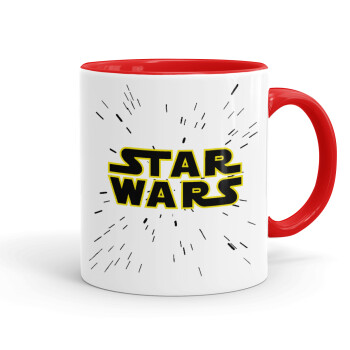 Star Wars, Κούπα χρωματιστή κόκκινη, κεραμική, 330ml
