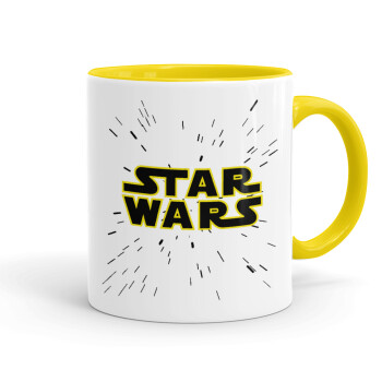 Star Wars, Κούπα χρωματιστή κίτρινη, κεραμική, 330ml