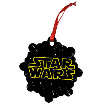 Star Wars, Χριστουγεννιάτικο στολίδι snowflake ξύλινο 7.5cm