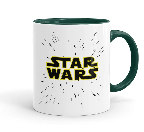 Star Wars — Κούπα χρωματιστή πράσινη, κεραμική, 330ml
