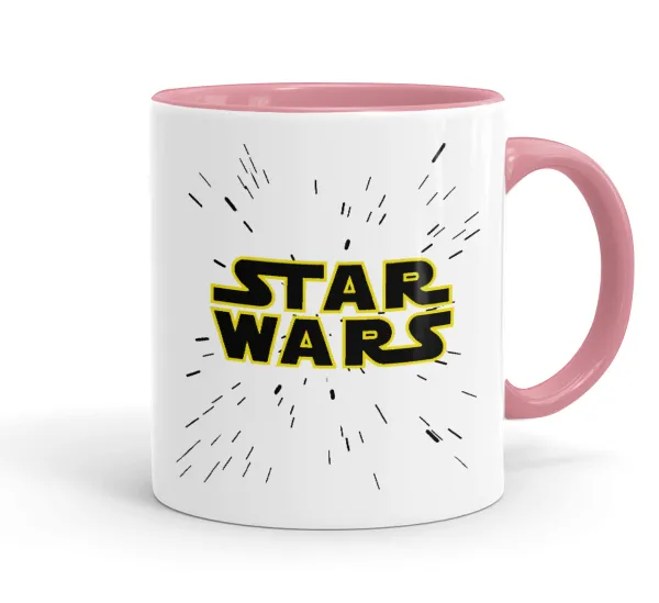 Star Wars — Κούπα χρωματιστή ροζ, κεραμική, 330ml
