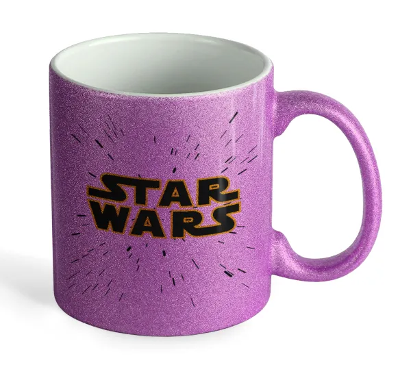 Star Wars — Κούπα Μωβ Glitter που γυαλίζει, κεραμική, 330ml