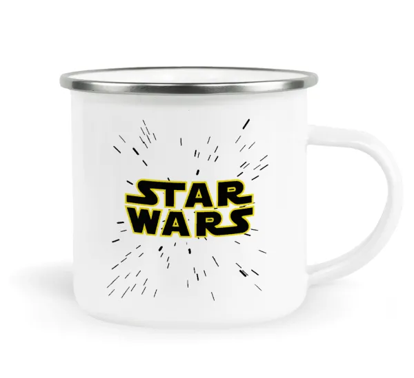 Star Wars — Metallic enamel cup white 360ml