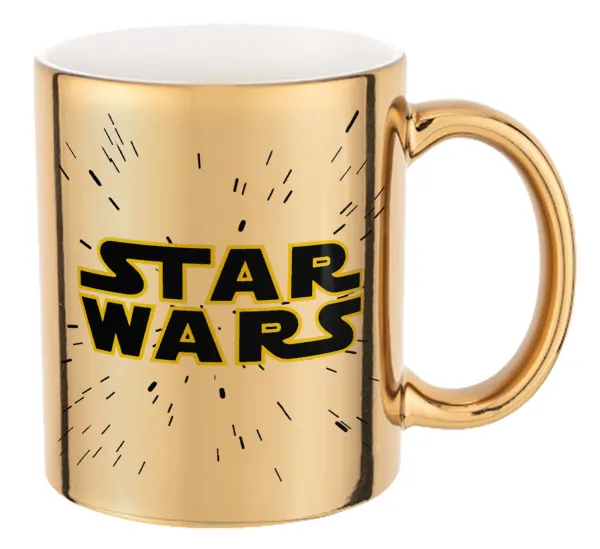 Star Wars — Mug ceramic, gold mirror, 330ml