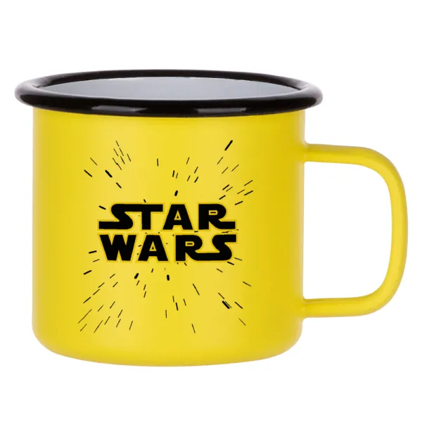 Star Wars — Metallic enamel MATT Yellow cup 360ml