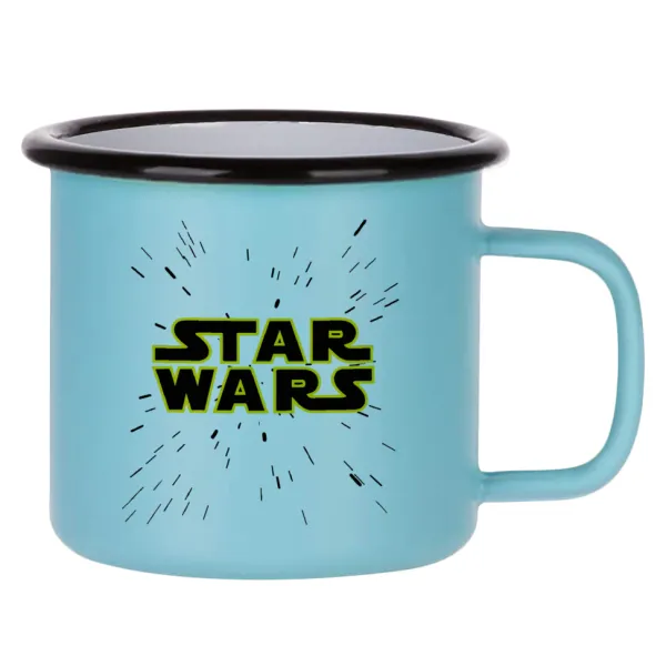 Star Wars — Metal enamel mug, matte light blue, 360ml