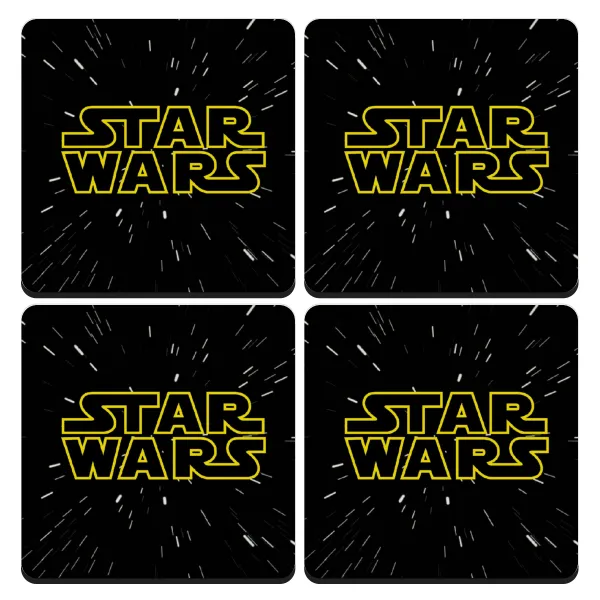 Star Wars — Σουβέρ ξύλινα τετράγωνα (9cm)