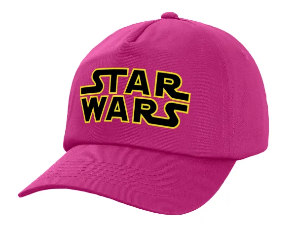 Star Wars — Καπέλο παιδικό Baseball, 100% Βαμβακερό Twill, Φούξια (ΒΑΜΒΑΚΕΡΟ, ΠΑΙΔΙΚΟ, UNISEX, ONE SIZE)