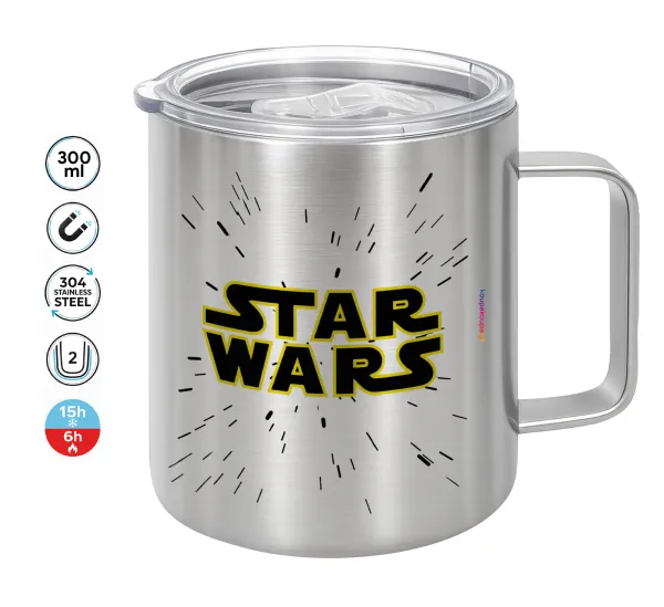 Star Wars — Double-walled stainless steel mug 300ml with temperature-retaining lid