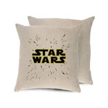 Star Wars, Μαξιλάρι καναπέ ΛΙΝΟ 40x40cm περιέχεται το  γέμισμα