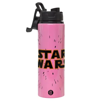 Star Wars, Metallic water bottle with safety lid, 850ml aluminum