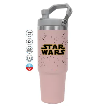 Star Wars, Pink color, 890ml (30oz) stainless Steel Tumbler with Handle